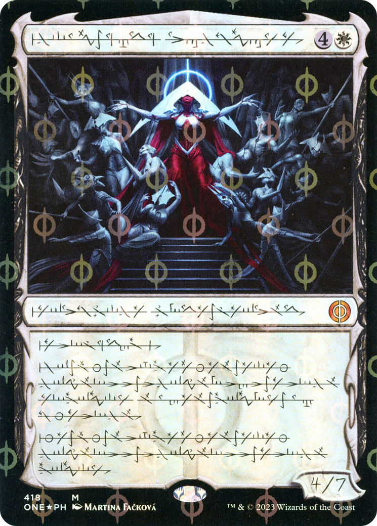 Elesh Norn, Mother of Machines (ONE-418) - Phyrexia: All Will Be One: (Showcase) Foil