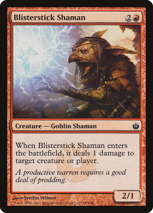 Blisterstick Shaman (MBS-058) - Mirrodin Besieged Foil