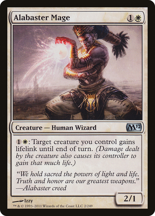 Alabaster Mage (M12-002) - Magic 2012 Foil