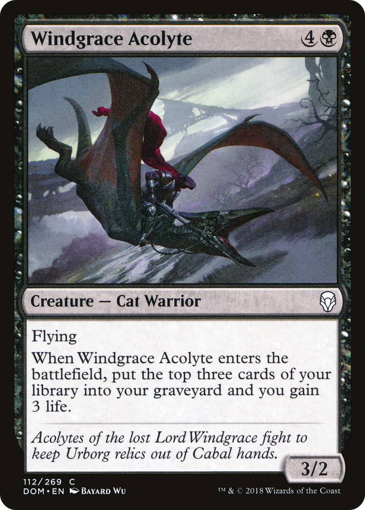 Windgrace Acolyte (DOM-112) - Dominaria Foil