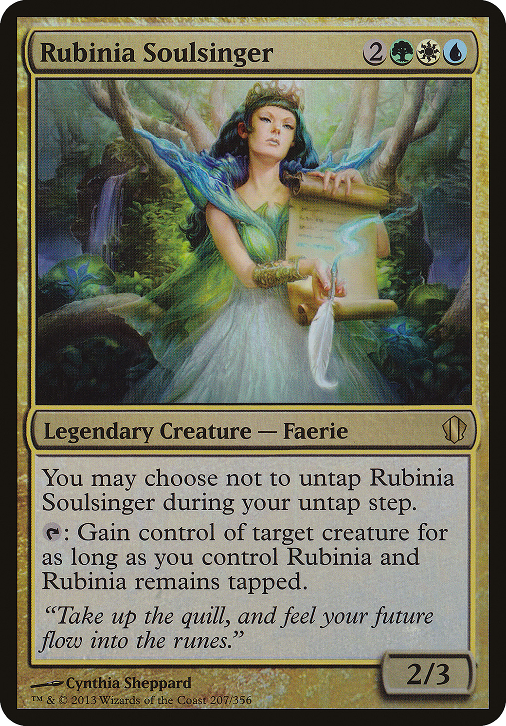 Rubinia Soulsinger (OC13-207) - Commander 2013 Oversized Foil