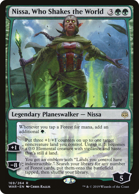 Nissa, Who Shakes the World (WAR-169) - War of the Spark Foil