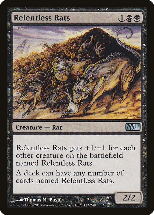 Relentless Rats (M11-113) - Magic 2011 Foil