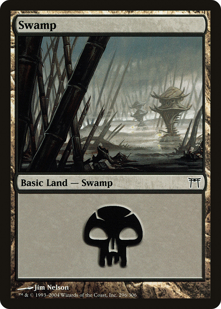 Swamp (CHK-296) - Champions of Kamigawa