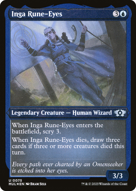 Inga Rune-Eyes (MUL-075) - Multiverse Legends Etched Foil