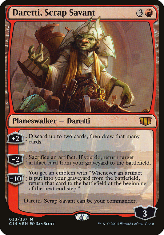 Daretti, Scrap Savant (OC14-033) - Commander 2014 Oversized Foil