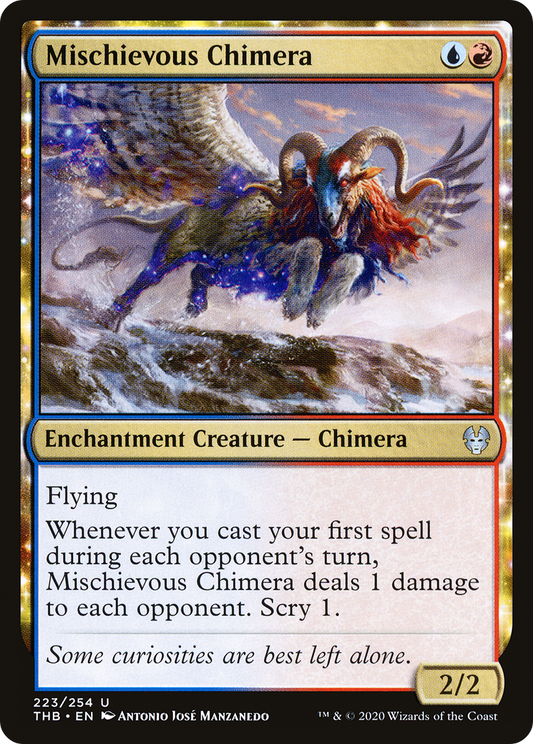 Mischievous Chimera (THB-223) - Theros Beyond Death: (nyxtouched)