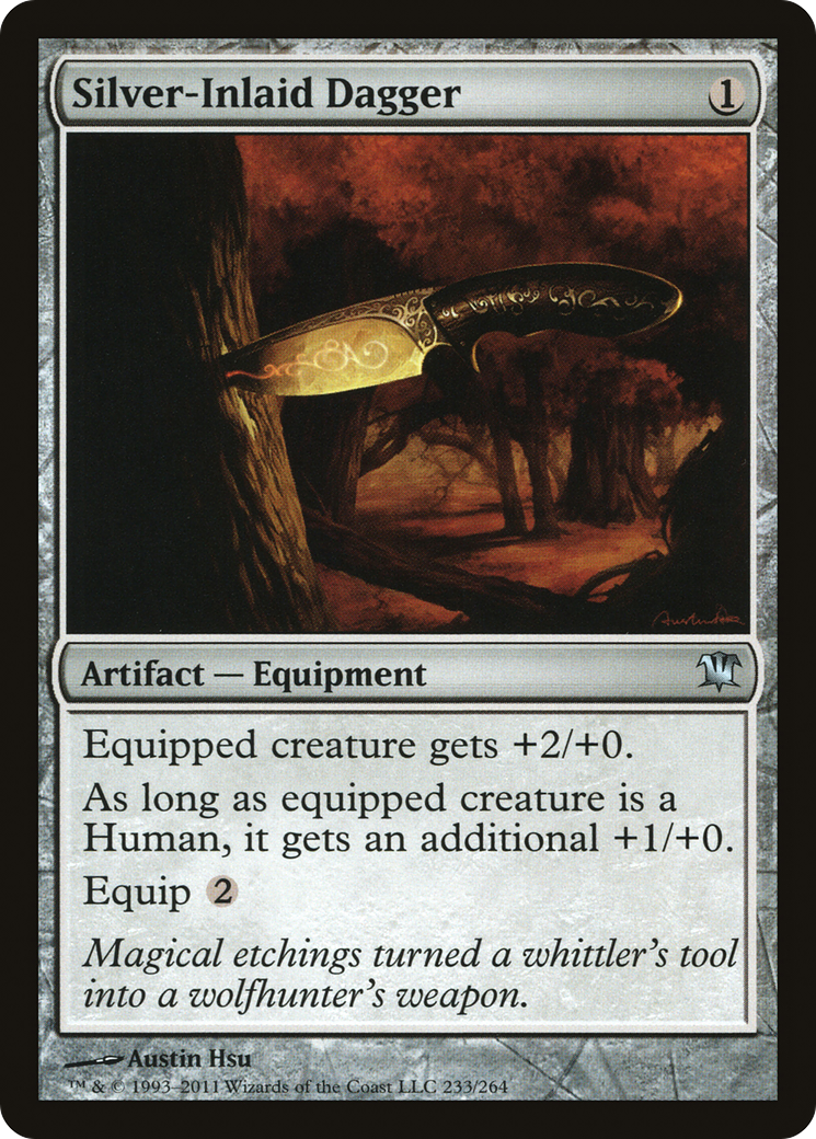 Silver-Inlaid Dagger (ISD-233) - Innistrad Foil