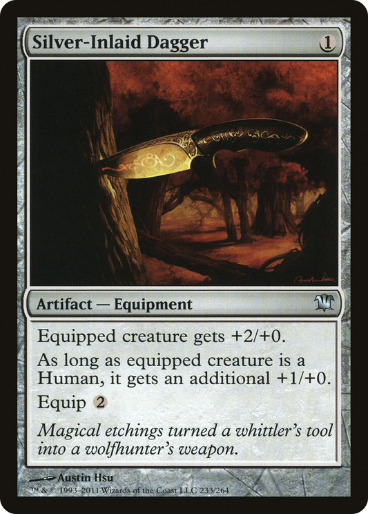 Silver-Inlaid Dagger (ISD-233) - Innistrad Foil