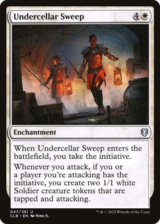 Undercellar Sweep (CLB-047) - Commander Legends: Battle for Baldur's Gate Foil