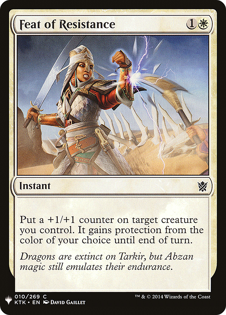 Feat of Resistance (LIST-KTK-10) - The List