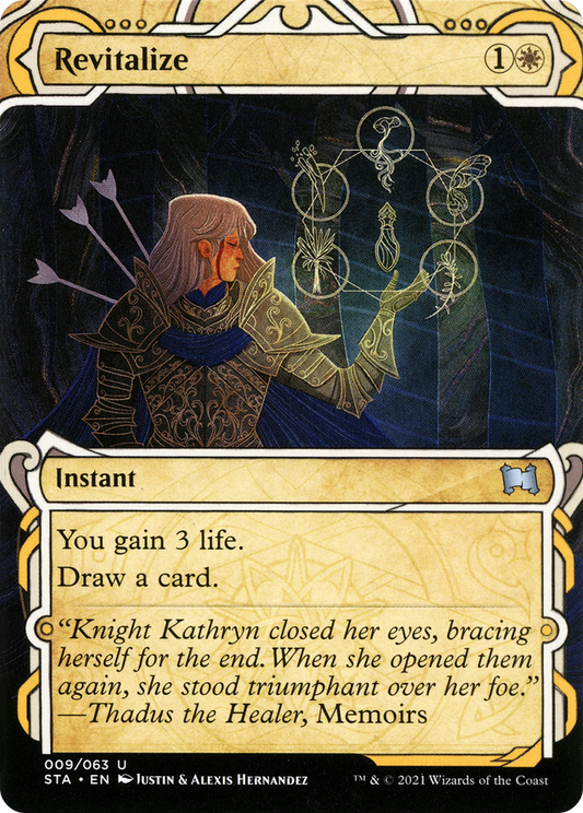 Revitalize (STA-009) - Strixhaven Mystical Archive: (Showcase) (Borderless) Foil