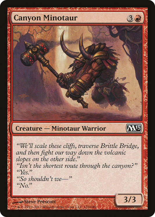 Canyon Minotaur (M13-122) - Magic 2013 Foil