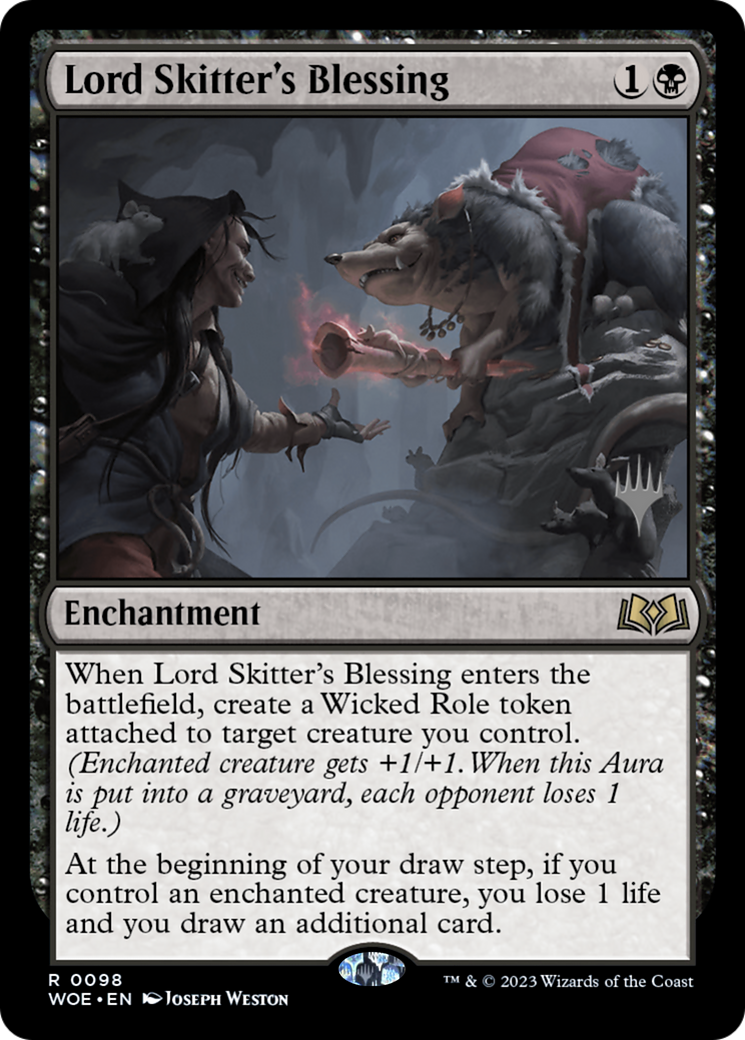 Lord Skitter's Blessing (PPWOE-098) - Wilds of Eldraine Promos (Promo Pack)