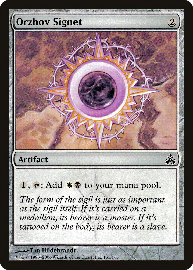 Orzhov Signet (GPT-155) - Guildpact Foil