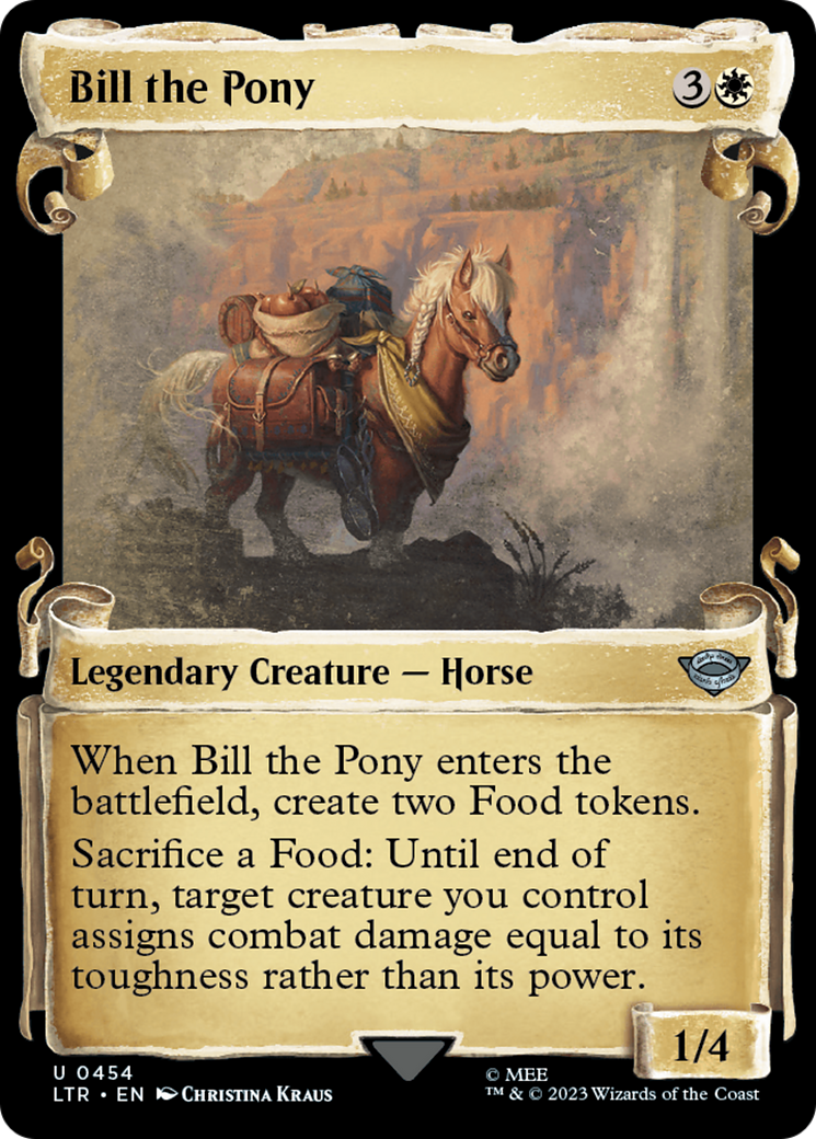 Bill the Pony (Showcase Scrolls) (LTR-454) - The Lord of the Rings: Tales of Middle-earth: (Showcase) Foil