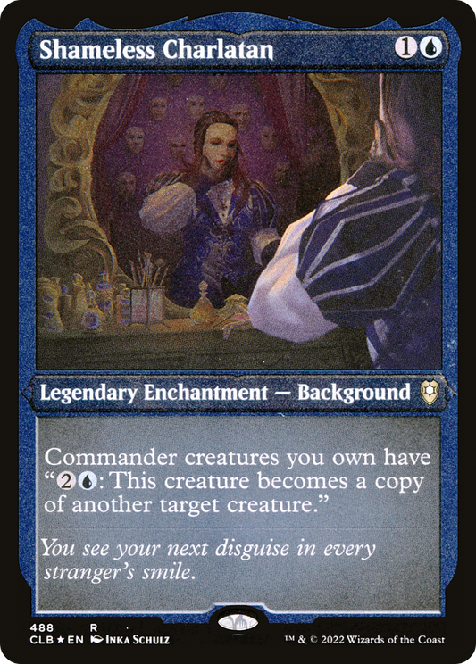 Shameless Charlatan (CLB-488) - Commander Legends: Battle for Baldur's Gate Etched Foil