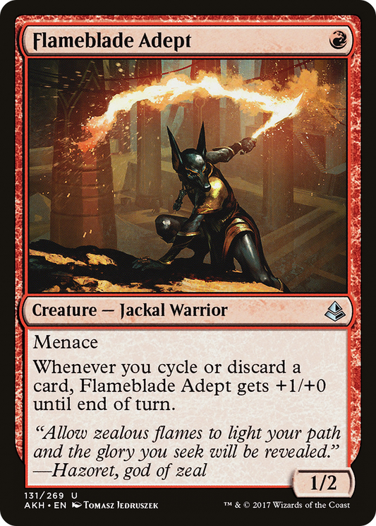 Flameblade Adept (AKH-131) - Amonkhet Foil