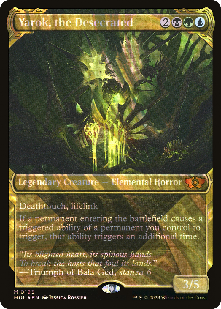 Yarok, the Desecrated (MUL-193) - Multiverse Legends: (Showcase) Foil