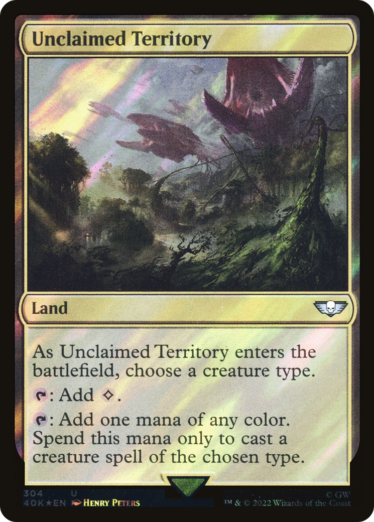 Unclaimed Territory (40K-304★) - Warhammer 40,000 Commander Foil