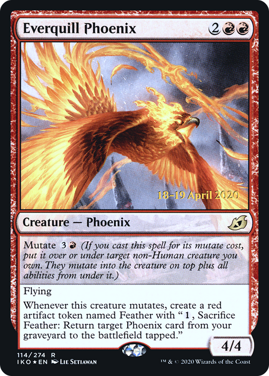 Everquill Phoenix (PIKO-114S) - Ikoria: Lair of Behemoths Promos Foil