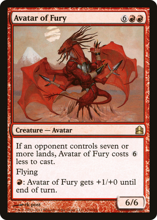 Avatar of Fury (CMD-110) - Commander 2011