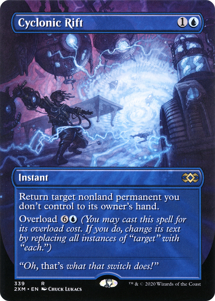 Cyclonic Rift  (Borderless)(2XM-339) - Double Masters Foil