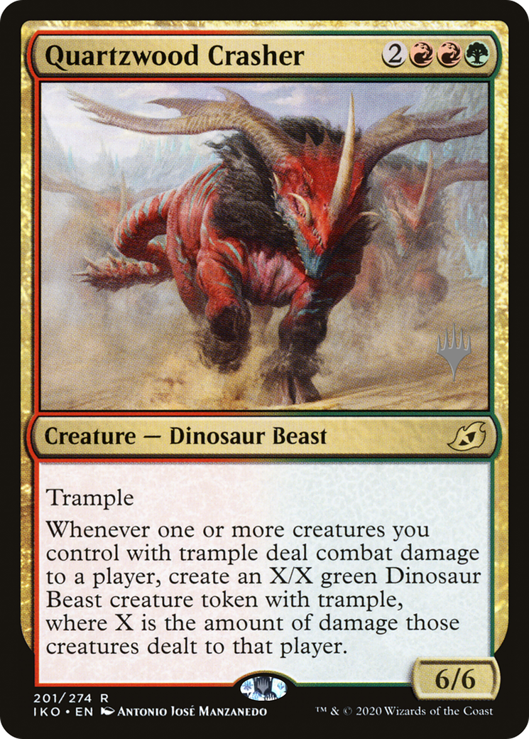 Quartzwood Crasher (PPIKO-201) - Ikoria: Lair of Behemoths Promos (Promo Pack)