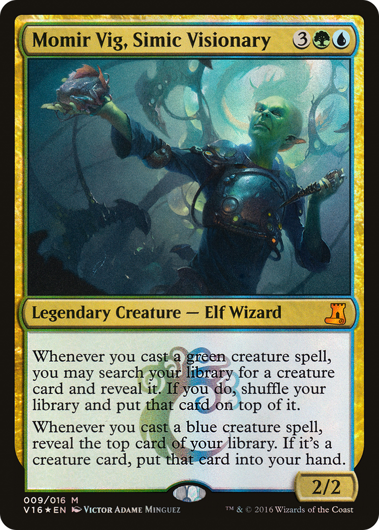 Momir Vig, Simic Visionary (V16-009) - From the Vault: Lore Foil