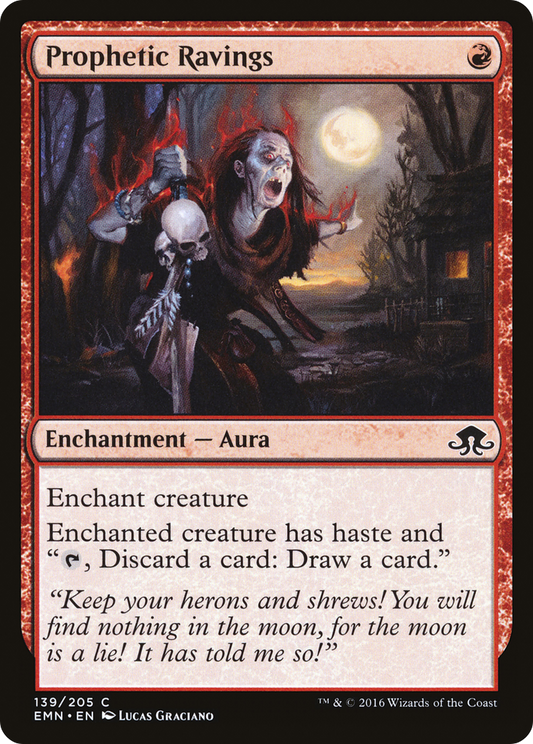 Prophetic Ravings (EMN-139) - Eldritch Moon Foil