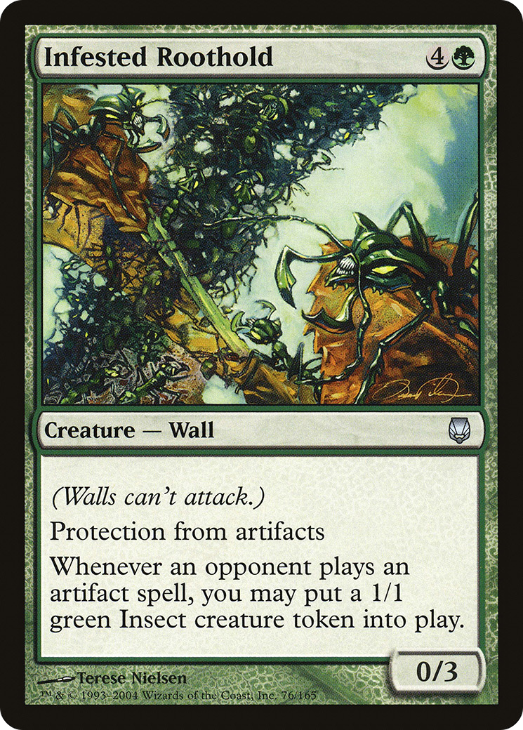 Infested Roothold  (DST-076) - Darksteel Foil