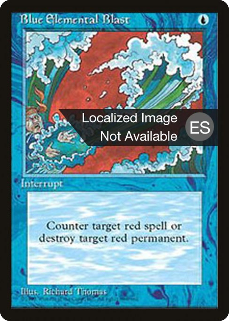 Blue Elemental Blast (4BB-063) - Fourth Edition Foreign Black Border