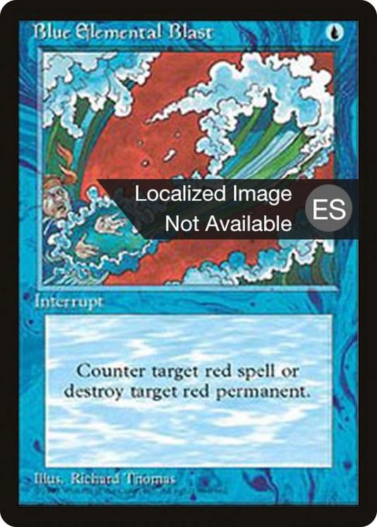 Blue Elemental Blast (4BB-063) - Fourth Edition Foreign Black Border