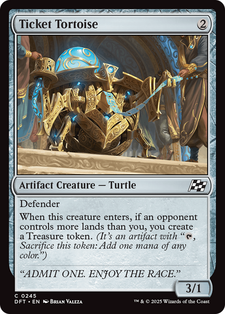 Ticket Tortoise  (DFT-245) - Aetherdrift Foil