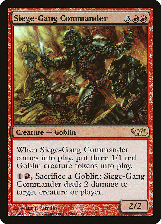 Siege-Gang Commander (DD1-032) - Duel Decks: Elves vs. Goblins Foil