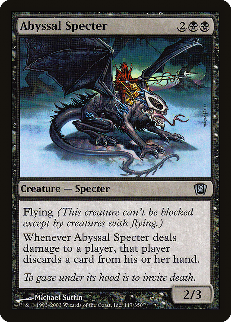 Abyssal Specter (8ED-117★) - Eighth Edition Foil