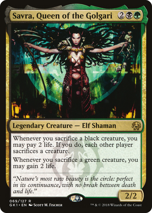 Savra, Queen of the Golgari (GK1-069) - GRN Guild Kit