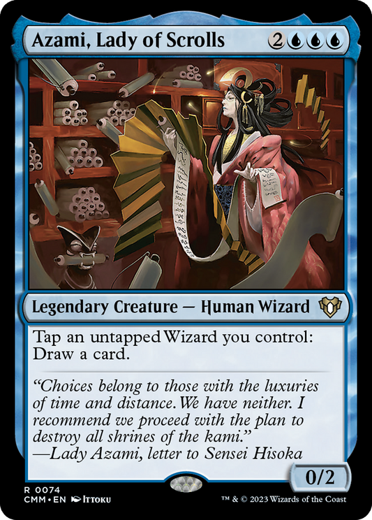 Azami, Lady of Scrolls (CMM-074) - Commander Masters Foil