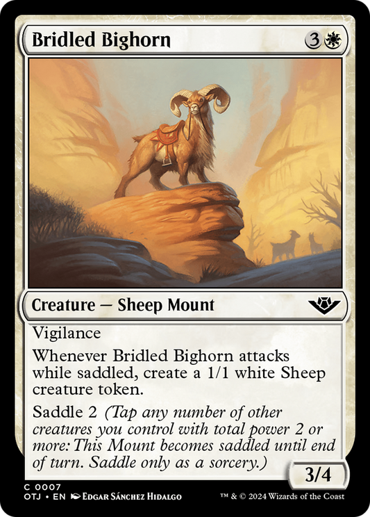 Bridled Bighorn (OTJ-007) - Outlaws of Thunder Junction