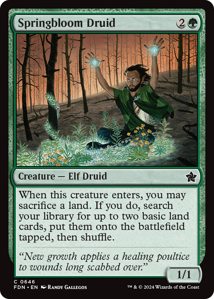 Springbloom Druid (FDN-646) - Foundations