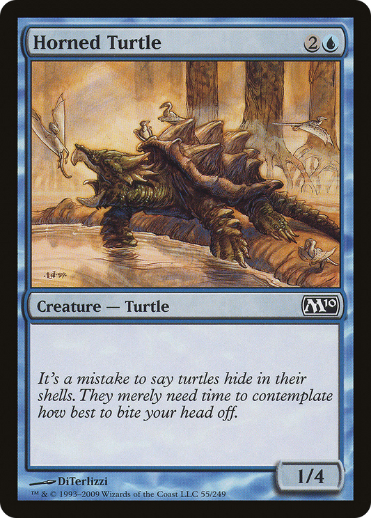 Horned Turtle (M10-055) - Magic 2010 Foil