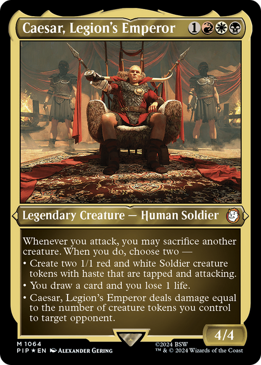 Caesar, Legion's Emperor (PIP-1064) - Fallout Etched Foil