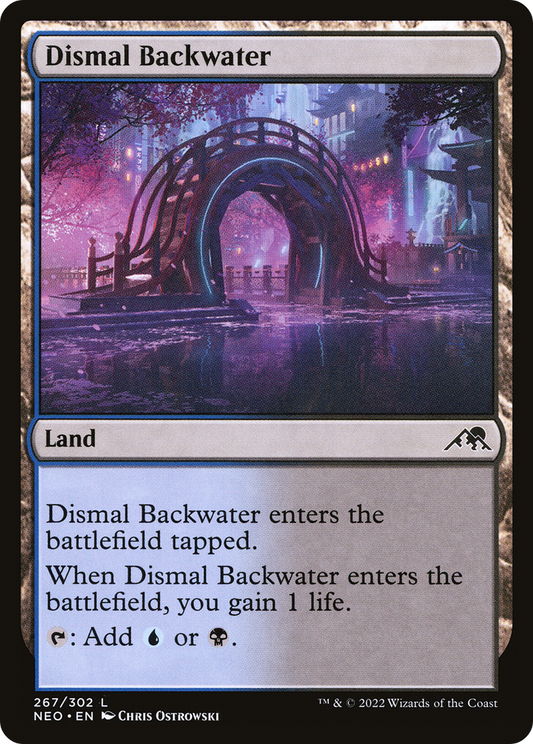 Dismal Backwater (NEO-267) - Kamigawa: Neon Dynasty Foil