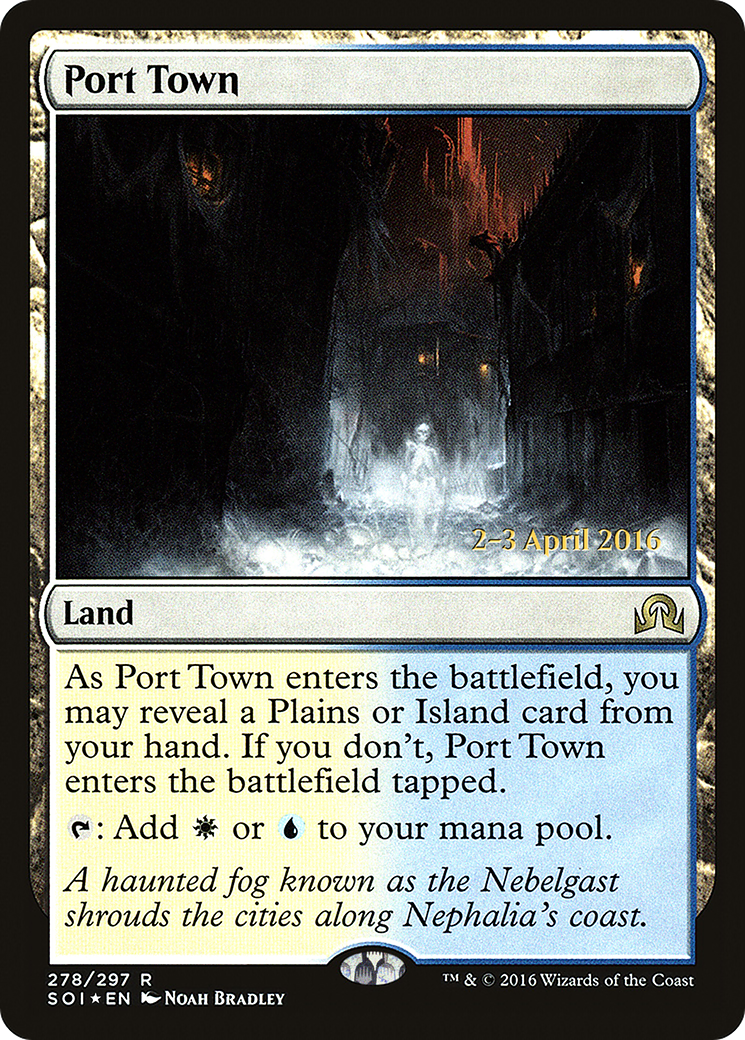 Port Town (PRE-278S) - Shadows over Innistrad Promos (Prerelease) Foil