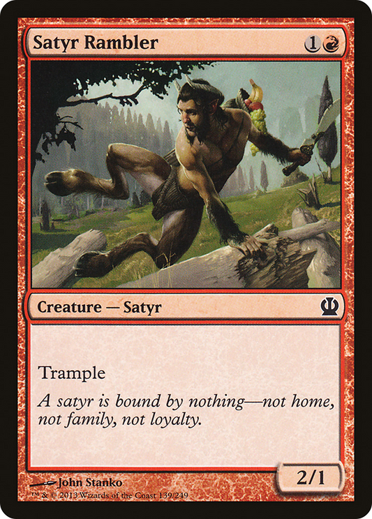 Satyr Rambler (THS-139) - Theros Foil