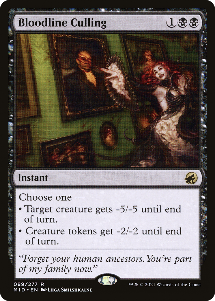 Bloodline Culling (MID-089) - Innistrad: Midnight Hunt Foil