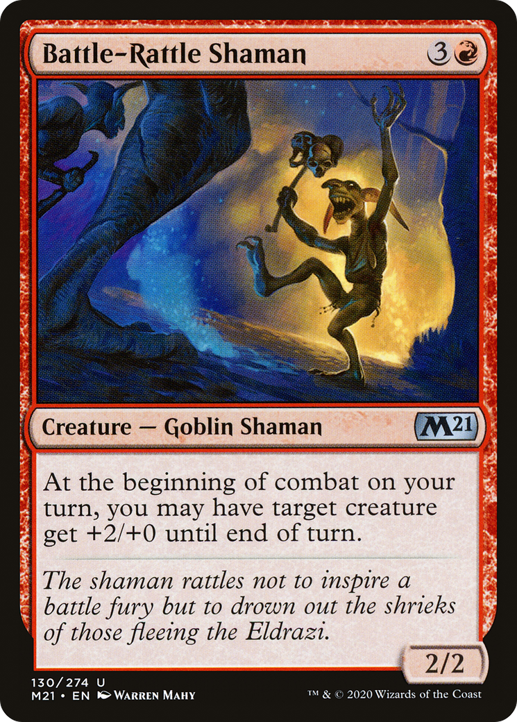 Battle-Rattle Shaman (M21-130) - Core Set 2021 Foil