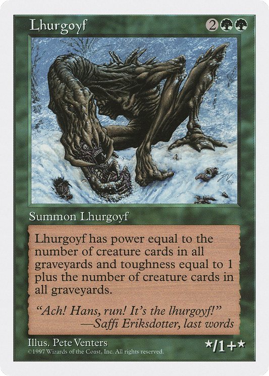 Lhurgoyf (5ED-309) - Fifth Edition