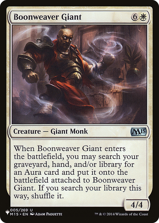 Boonweaver Giant (LIST-M15-5) - The List