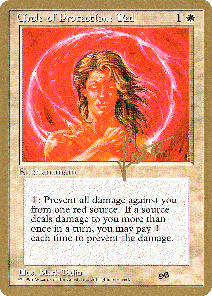 Circle of Protection: Red (PTC-BL17SB) - Pro Tour Collector Set